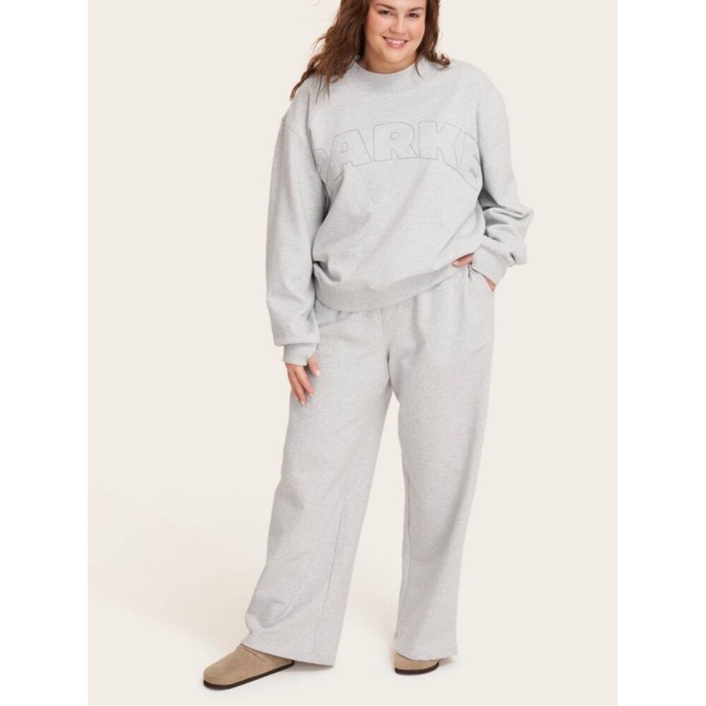Parke x Target Women's Mockneck Pullover Sweatshirt - Heather Gray L/XL NWT